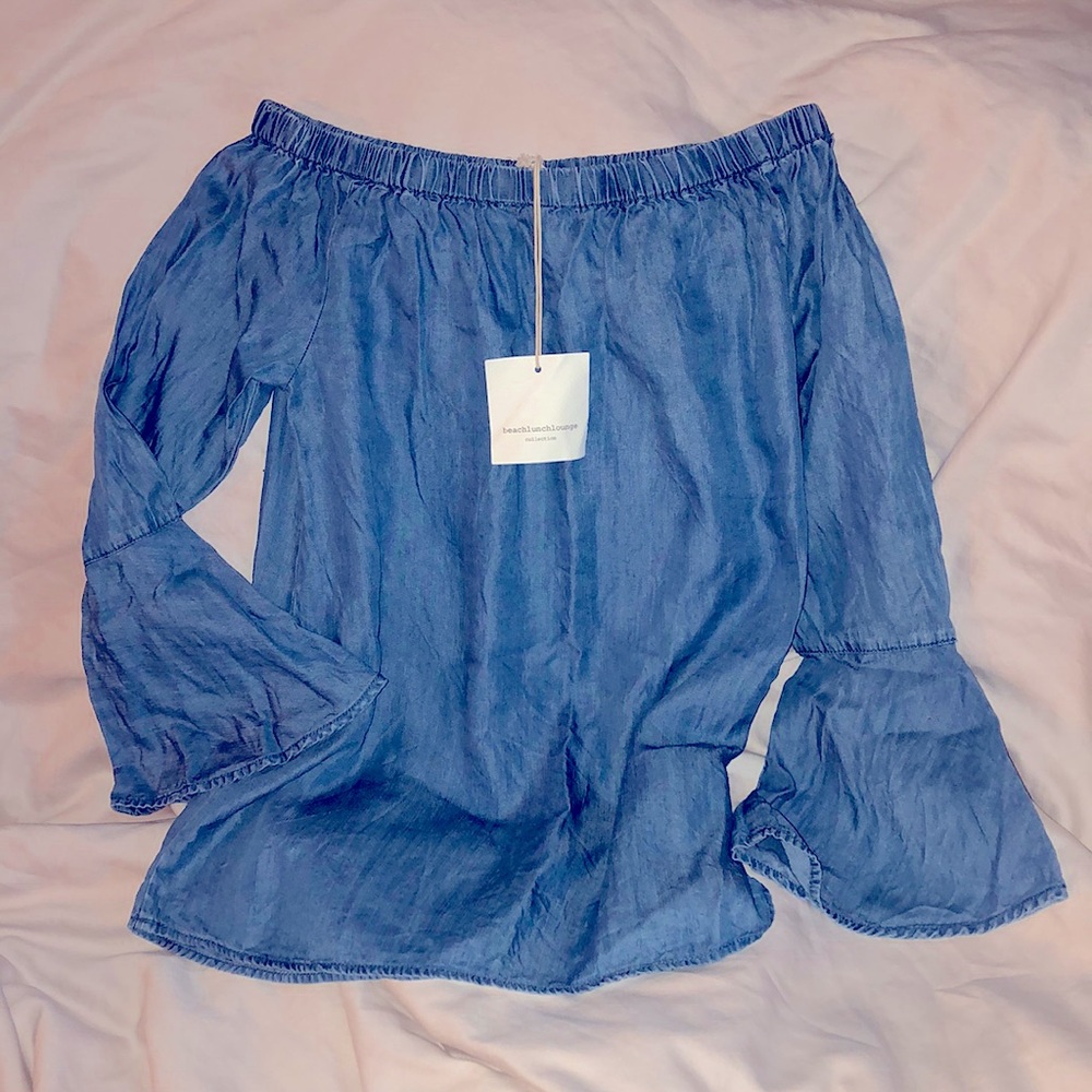 Boho Denim Top